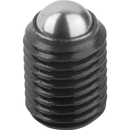 KIPP Ball-End Thrust Screw Without Head, Form:A M20X1, 5, L1=44, 2, Comp:Steel K0382.12040